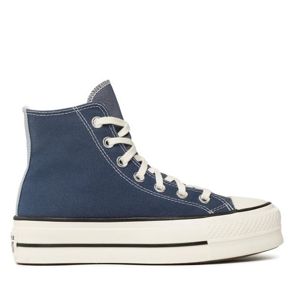 Trampki Converse. Niebieskie trampki Converse, bez wzorów, bez zapięcia. Za 309,99 zł.