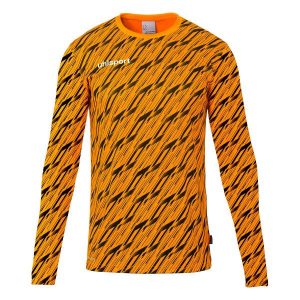 Koszulka bramkarska z długim rękawem Uhlsport Progressive. Brązowe bluzki Uhlsport, bez wzorów, sportowe, bez kołnierzyka, bez ramiączek. Za 177,50 zł.