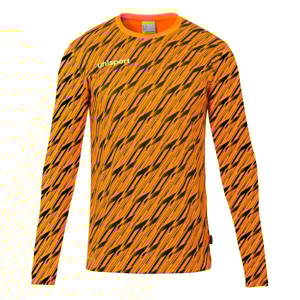 Koszulka bramkarska z długim rękawem Uhlsport Progressive. Brązowe bluzki Uhlsport, bez wzorów, sportowe, bez kołnierzyka, bez ramiączek. Za 188,00 zł.