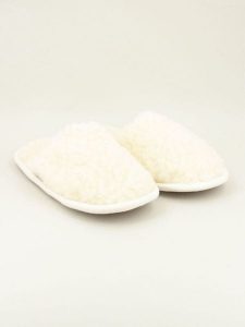 Kitz pichler Kapcie "Curly" w kolorze kremowym rozmiar: 46/47. Brązowe kapcie Kitz-Pichler, bez wzorów, z materiału. Za 130,99 zł.