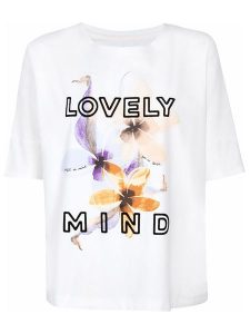 LIEBLINGSSTÜCK Koszulka "Dacina" w kolorze białym rozmiar: XL. Białe bluzki LIEBLINGSSTÜCK, xl, bez wzorów, bez kołnierzyka, bez ramiączek. Za 162,49 zł.