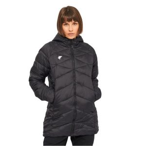 Kurtka outdoorowa anorak damska Joma Explorer wiatroodporna pikowana z kapturem. Czarne kurtki JOMA, m, bez wzorów, z puchu, z kapturem. W wyprzedaży za 199,00 zł.