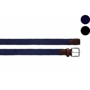 Pasek do spodni damski EQ.QUEEN Plaited elastyczny. Niebieskie paski EQUESTRIAN QUEEN, bez wzorów, sportowe. Za 88,99 zł.