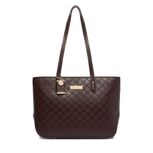Torebka Nine West. Brązowe shopper bag Nine West, bez wzorów, bez dodatków. Za 279,99 zł.