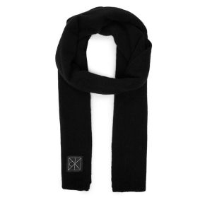 Szalik Calvin Klein. Czarne szaliki Calvin Klein, bez wzorów. Za 429,99 zł.