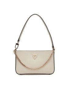 Guess Torebka Noelle II Mini HWZG96 72720 Écru. Torebki klasyczne Guess, z aplikacjami, ze skóry, bez dodatków. Za 309,99 zł.