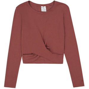 Crop Top Damski Z Okrągłym Dekoltem 117435 MS524. Brązowe topy Champion, s, bez wzorów, sportowe, bez kołnierzyka, bez ramiączek. Za 179,99 zł.