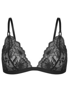 Hunkemöller Biustonosz braletka Stormi 300739 Czarny. Czarne biustonosze Hunkemöller, bez wzorów, z syntetyku. Za 79,99 zł.