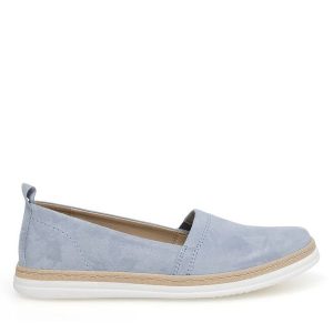 Półbuty Lasocki. Niebieskie półbuty Lasocki, bez wzorów, bez obcasa, na płaskiej podeszwie, bez zapięcia. Za 179,99 zł.