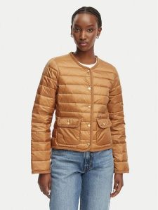 Tommy Hilfiger Kurtka przejściowa WW0WW49660 Brązowy jasny Slim Fit. Brązowe kurtki TOMMY HILFIGER, xs, bez wzorów, z syntetyku, bez kaptura. Za 595,99 zł.