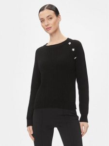 Kontatto Sweter 3M1238 Czarny Regular Fit. Czarne swetry klasyczne Kontatto, m, z syntetyku, bez kołnierzyka. Za 239,99 zł.