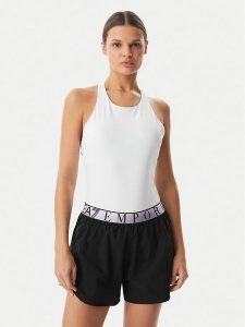 EA7 Emporio Armani Body 7W001122 AF12625 U0002 Biały Slim Fit. Białe body i gorsety EA7 Emporio Armani, bez wzorów, z syntetyku. Za 399,99 zł.