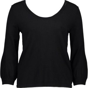 Sweter w kolorze czarnym. Swetry klasyczne marki Benetton. W wyprzedaży za 64,95 zł.