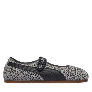 Baleriny Puma. Szare balerinki Puma, bez wzorów, bez obcasa, bez zapięcia. Za 279,99 zł.