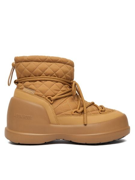 Moon Boot Śniegowce Mb Mezzaluna Quilted Mid Wp 80D2500020 Brązowy. Brązowe buty zimowe Moon Boot, z materiału, bez obcasa, bez zapięcia. Za 629,99 zł.