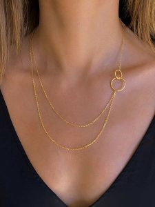 Taboo Pozłacany naszyjnik z elementem ozdobnym - dł. 50 cm rozmiar: onesize. Żółte naszyjniki Taboo, pozłacane. Za 139,20 zł.