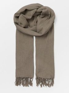 Becksöndergaard Szal "Ilona" w kolorze szarobrązowym - 200 x 100 cm rozmiar: onesize. Szare szaliki Becksöndergaard, bez wzorów, z bawełny. Za 56,99 zł.