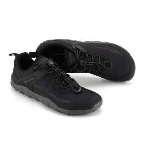 Buty miejskie barefoot unisex Alpine Pro Bruhe. Czarne buty trekkingowe Alpine Pro, bez zapięcia. W wyprzedaży za 249,00 zł.