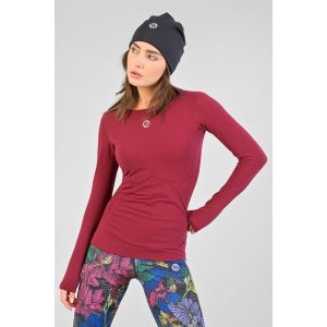 Koszulka z długim rękawem do biegania damska Nessi Sportswear Longsleeve Ultra. Brązowe bluzki NESSI SPORTSWEAR, bez wzorów, sportowe, bez kołnierzyka, bez ramiączek. Za 339,00 zł.