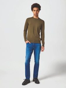 Wrangler Dżinsy - Slim fit - w kolorze niebieskim rozmiar: W33/L34. Niebieskie jeansy Wrangler, z aplikacjami. Za 179,95 zł.