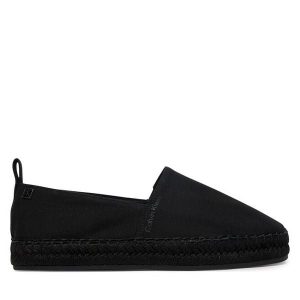 Espadryle Calvin Klein. Czarne espadryle Calvin Klein, bez wzorów, bez obcasa. Za 329,99 zł.