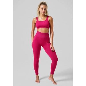 Legginsy Damskie Casall Scallop Bezszwowe z Wysokim Stanem. Czerwone legginsy Casall, bez wzorów, z podwyższonym stanem. W wyprzedaży za 279,99 zł.