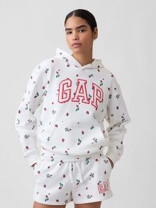 GAP Bluza w kolorze białym rozmiar: M. Białe bluzy GAP, m, bez wzorów, z kapturem. Za 160,33 zł.