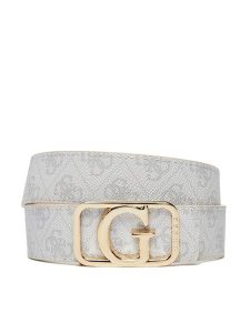 Guess Pasek Damski BW9184 P4435 Biały. Białe paski Guess, z aplikacjami, z materiału. Za 149,99 zł.