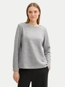 Tom Tailor Sweter 1043168 Szary Regular Fit. Szare swetry klasyczne Tom Tailor, s, z syntetyku, bez kołnierzyka. Za 209,99 zł.