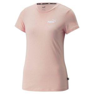 T-shirt z krótkim rękawem damski Puma ESS+ EMBROIDERY. Czerwone t-shirty Puma, s, bez wzorów, bez kołnierzyka, bez ramiączek. Za 97,90 zł.