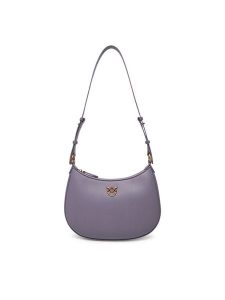 PINKO Torebka Half Moon Mini Fl PE 25 PLTT 102790 A0F1 Fioletowy. Fioletowe torebki klasyczne Pinko, bez wzorów, ze skóry, bez dodatków. Za 669,99 zł.