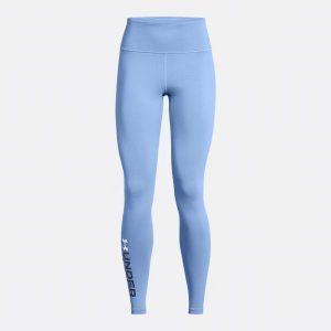 Legginsy treningowe damskie Under Armour Campus Graphic. Niebieskie legginsy Under Armour, bez wzorów. Za 99,99 zł.