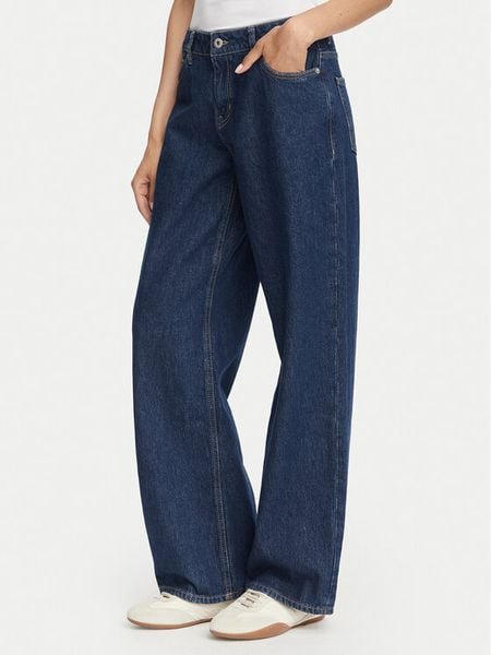 HUGO Jeansy Gamala_B 50573178 Granatowy Baggy Fit. Niebieskie jeansy Hugo, bez wzorów, z bawełny. Za 349,99 zł.