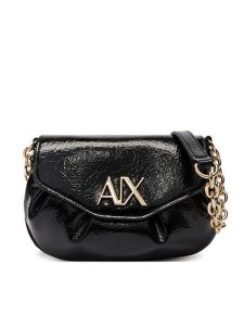 Armani Exchange Torebka XW002165 AF21363 UC001 Czarny. Czarne listonoszki Armani Exchange, bez wzorów, ze skóry, bez dodatków. Za 459,99 zł.