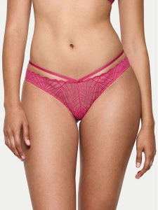 Triumph Stringi That Night In Vegas 10224867 Różowy. Czerwone stringi Triumph, bez wzorów, z syntetyku. Za 69,99 zł.