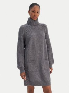 Liu Jo Sukienka dzianinowa MF5063 MS009 Szary Regular Fit. Szare sukienki Liu Jo, xs, bez wzorów, z dzianiny, bez kołnierzyka, bez ramiączek. Za 649,99 zł.