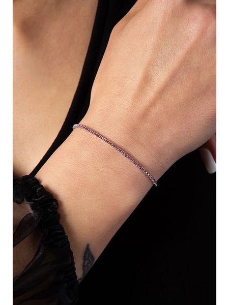 Lodie Silver Bransoletka z cyrkoniami rozmiar: onesize. Różowe bransoletki Lodie Silver, z cyrkonią, metalowe. Za 36,95 zł.