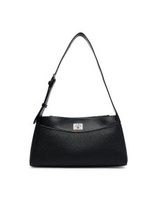 Calvin Klein Torebka Mix Media Shoulder Bag LV04F3886G Czarny. Czarne torebki klasyczne Calvin Klein, bez wzorów, ze skóry, bez dodatków. Za 529,99 zł.