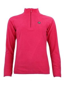Peak Mountain Bluza polarowa "Afinor" w kolorze różowym rozmiar: XL. Różowe bluzy Peak Mountain, xl, z aplikacjami, z materiału, bez kaptura. Za 83,42 zł.