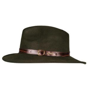 Kapelusz wełniany, składany HORKA. Brązowe kapelusze HORKA, bez wzorów, z wełny, sportowe. Za 321,00 zł.