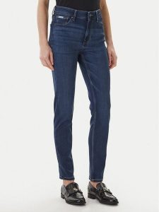 Guess Jeans Jeansy W5YA92 D7042 Niebieski Skinny Fit. Niebieskie jeansy Guess Jeans, z aplikacjami, z bawełny. Za 349,00 zł.
