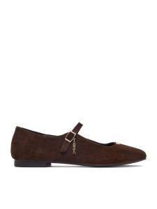 Beverly Hills Polo Club Baleriny EO-CC2599-01 Brązowy. Brązowe balerinki Beverly Hills Polo Club, bez wzorów, ze skóry, bez obcasa, bez zapięcia. Za 299,99 zł.