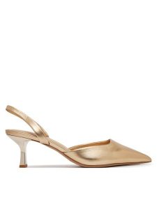 Aldo Czółenka Gavedessi 13804530 Złoty. Żółte czółenka ALDO, bez wzorów, ze skóry, bez obcasa, bez zapięcia. Za 339,99 zł.