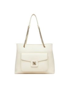 Nine West Torebka JH5831-NW Beżowy. Brązowe torebki klasyczne Nine West, bez wzorów, z materiału, bez dodatków. Za 269,99 zł.