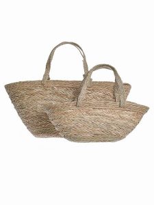 BLE Shopper bag (2 szt.) w kolorze jasnobrązowym rozmiar: onesize. Brązowe shopper bag BLE, bez wzorów, z materiału, na ramię, bez dodatków. Za 101,23 zł.