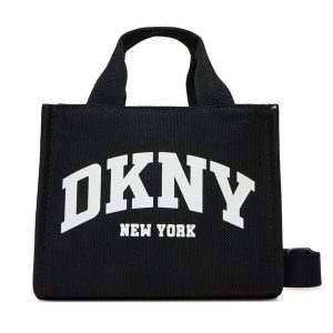 Torebka DKNY. Czarne torebki klasyczne DKNY, bez wzorów, bez dodatków. Za 319,99 zł.