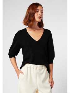 Rodier Sweter w kolorze czarnym rozmiar: M. Czarne swetry oversize Rodier, m, bez wzorów, z wełny, bez ramiączek. Za 146,85 zł.