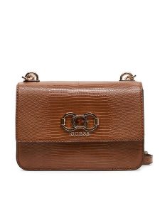 Guess Torebka Salinge HWKG96 24200 Brązowy. Brązowe listonoszki Guess, z aplikacjami, ze skóry, bez dodatków. Za 449,99 zł.
