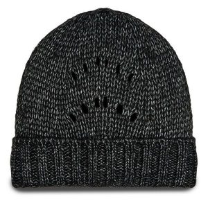 Czapka Guess. Czarne czapki Guess, z aplikacjami. Za 139,99 zł.