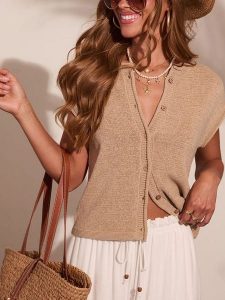 Milan Kiss Kardigan w kolorze beżowym rozmiar: XL. Brązowe kardigany Milan Kiss. Za 189,95 zł.